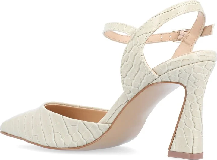 Nixey Croc Embossed Slingback Pump - Wide Width - Image 2