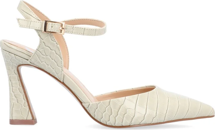 Nixey Croc Embossed Slingback Pump - Wide Width - Image 3
