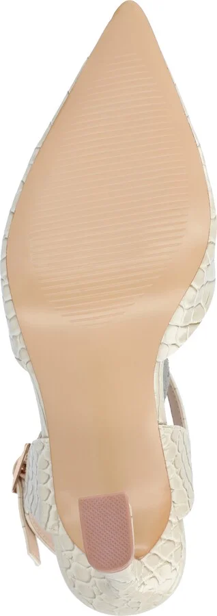 Nixey Croc Embossed Slingback Pump - Wide Width - Image 5