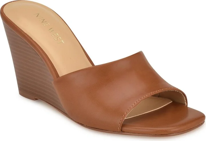 NIYA3 Womens Laceless Man Made Wedge Sandals