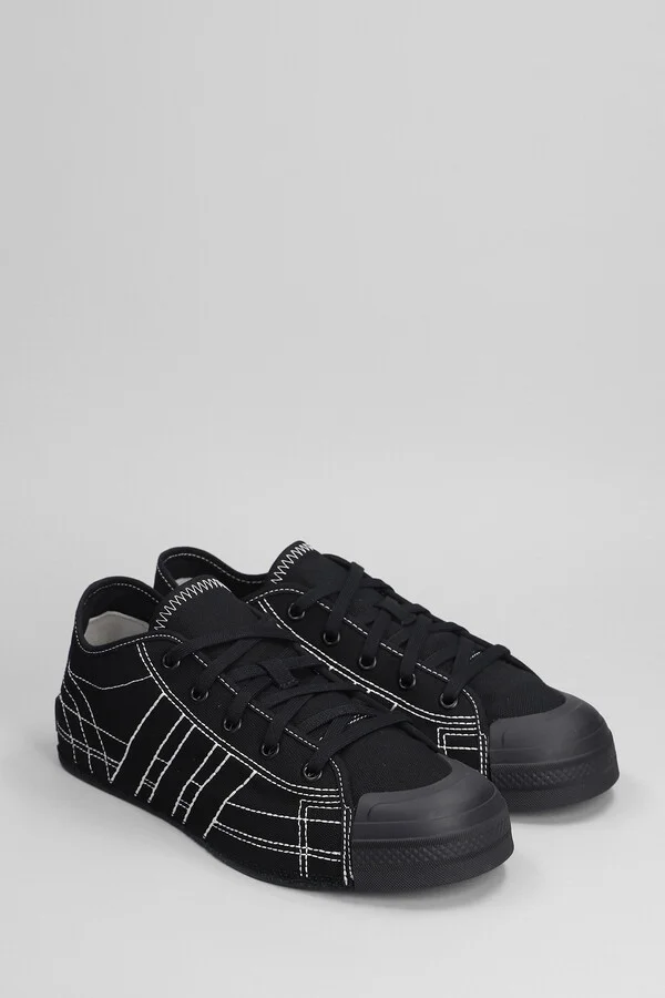 Nizza Lo Sneakers In Black Cotton - Image 2