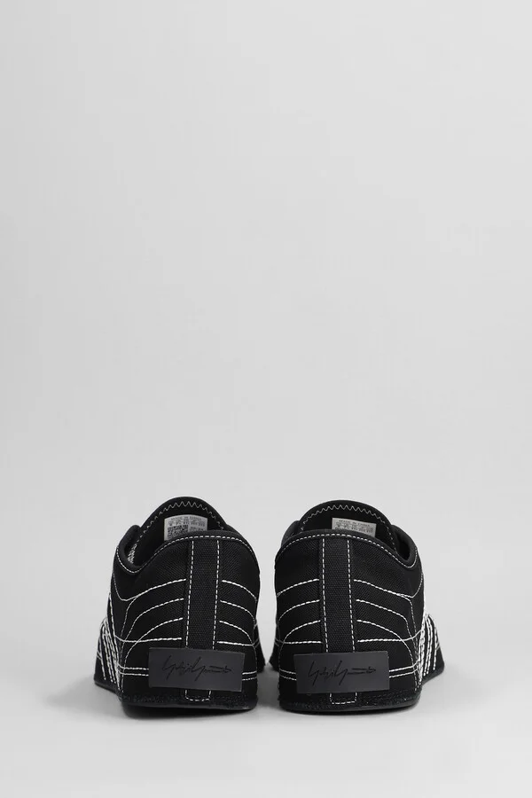 Nizza Lo Sneakers In Black Cotton - Image 4