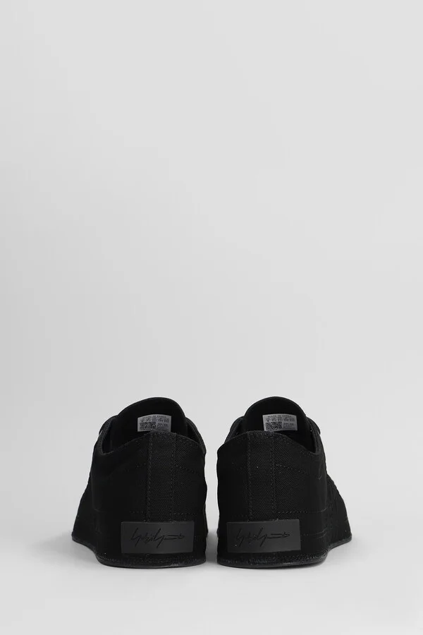 Nizza Low Sneakers In Black Canvas - Image 4