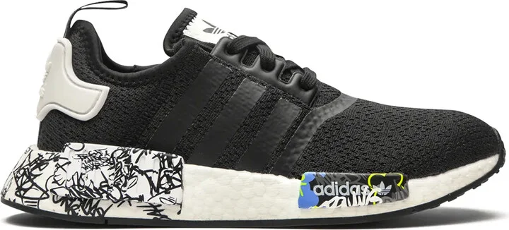 NMD_R1 "Black Graffiti" sneakers