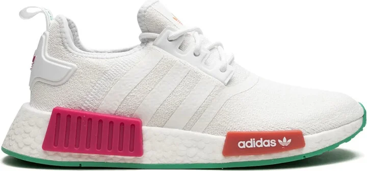 NMD_R1 "White Magenta Green" sneakers