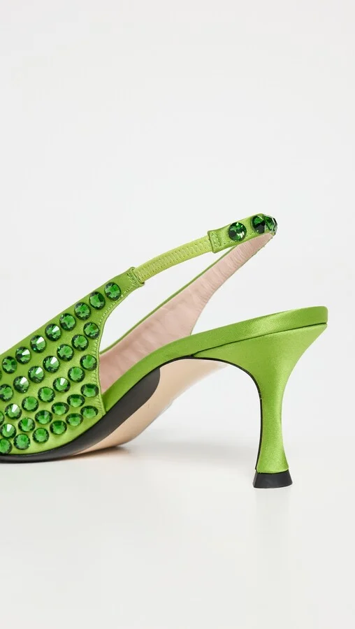 No. 21 Satin Slingbacks - Image 4