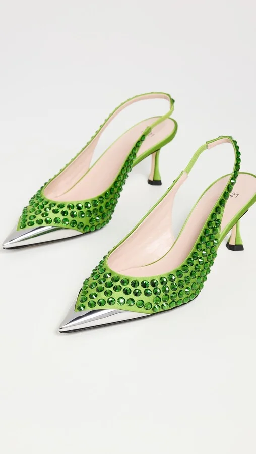 No. 21 Satin Slingbacks - Image 5
