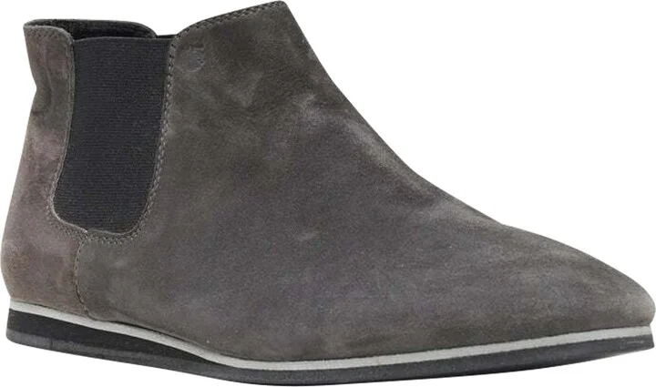 No Code suede elastic round toe ankle bootie