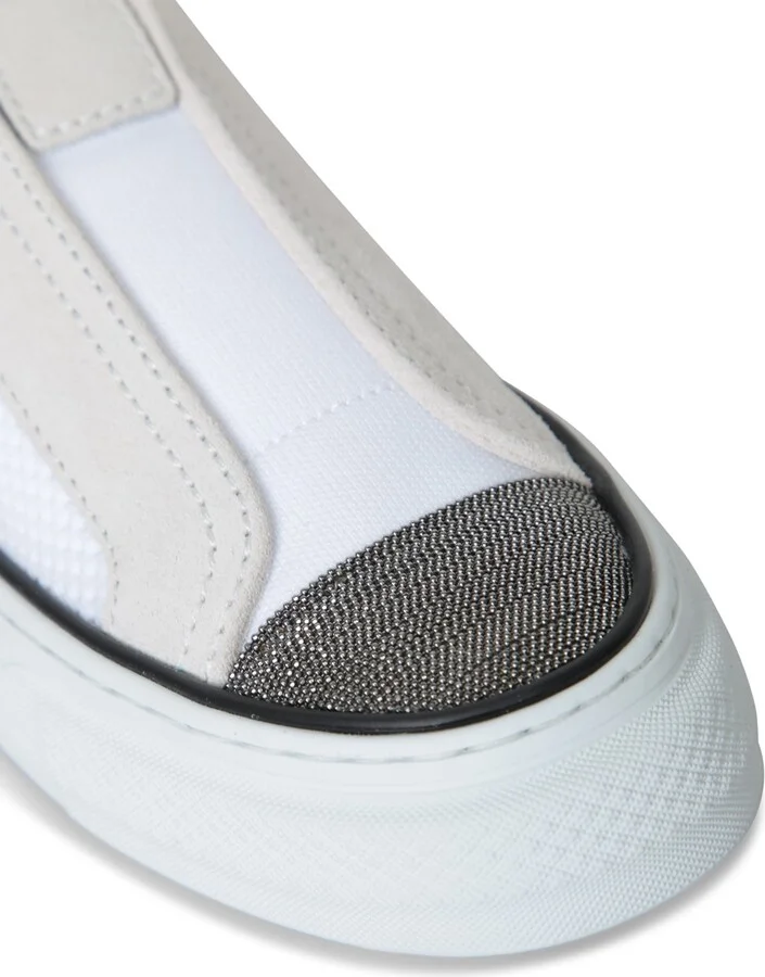 No-lace White Sneakers - Image 4