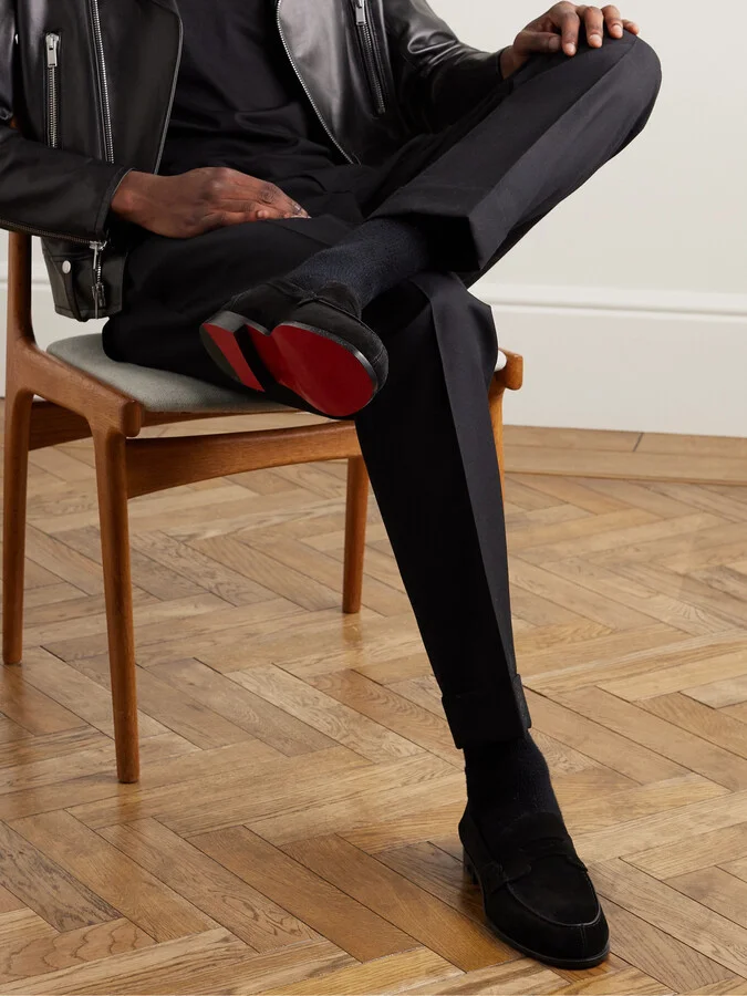 No Penny Suede Loafers - Image 2
