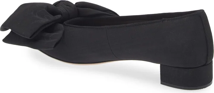 Noa Bow Pointed Toe Block Heel Pump - Image 3