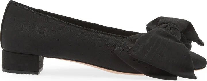 Noa Bow Pointed Toe Block Heel Pump - Image 4