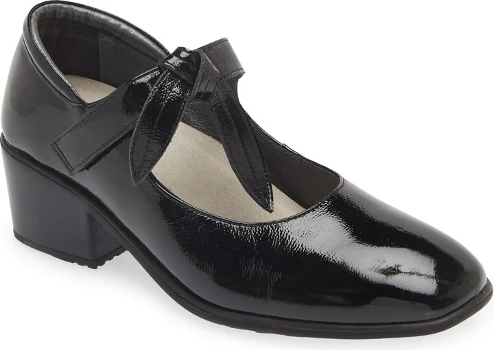 Black Crinkle Patent Leather