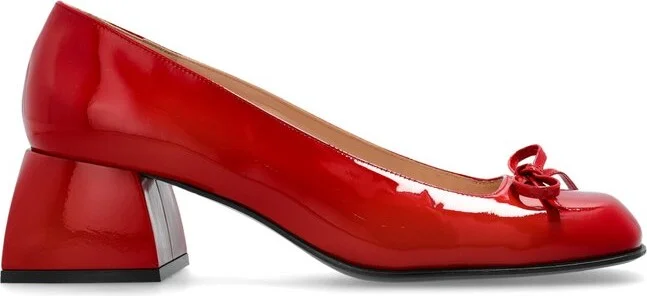 Nodaleto Bow Detail Block Heel Pumps