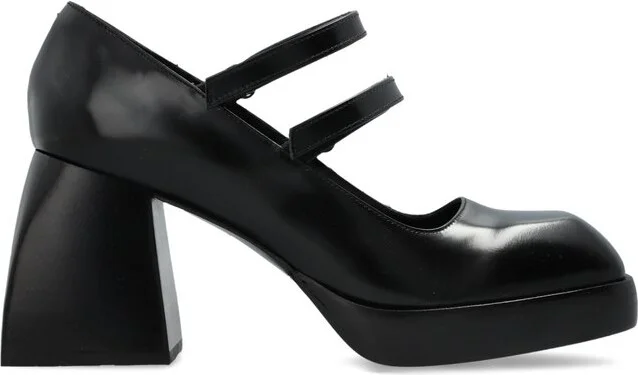 Nodaleto Double Strap Block Heel Pumps