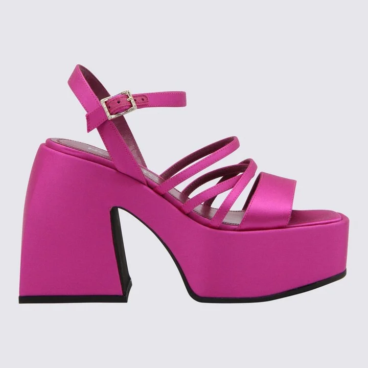 Nodaleto Pink Satin Bulla Chibi Sandals