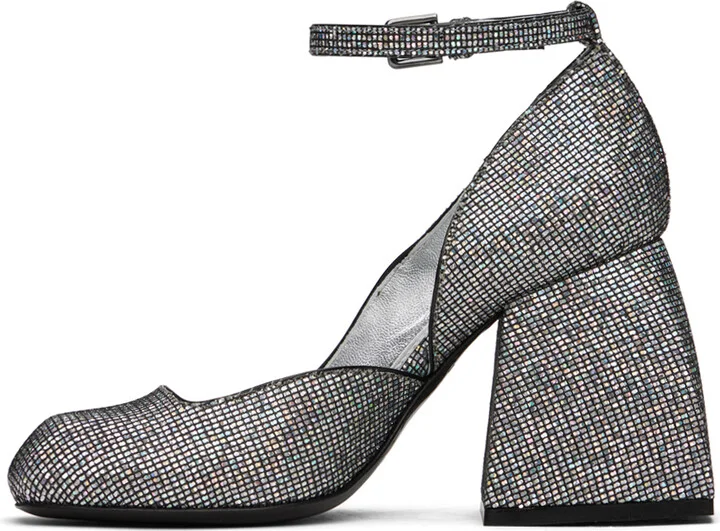 Nodaleto Silver Bulla Pia Heels - Image 3