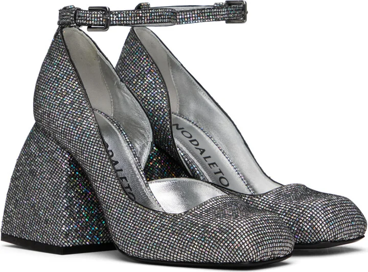 Nodaleto Silver Bulla Pia Heels - Image 4
