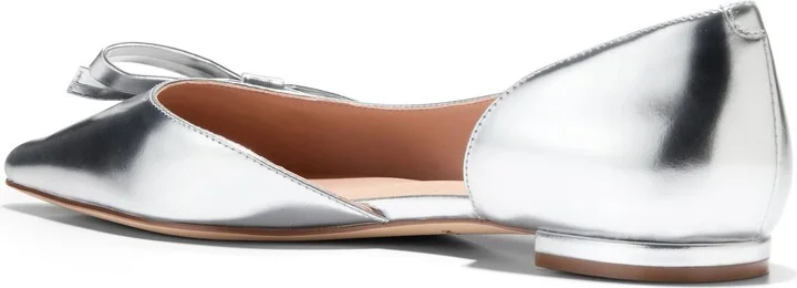 Noella Bow Satin Skimmer Flat - Image 2