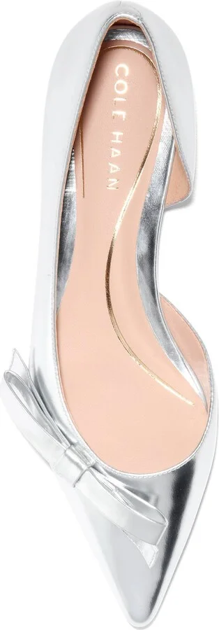 Noella Bow Satin Skimmer Flat - Image 5
