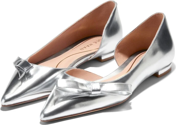 Noella Bow Satin Skimmer Flat - Image 8