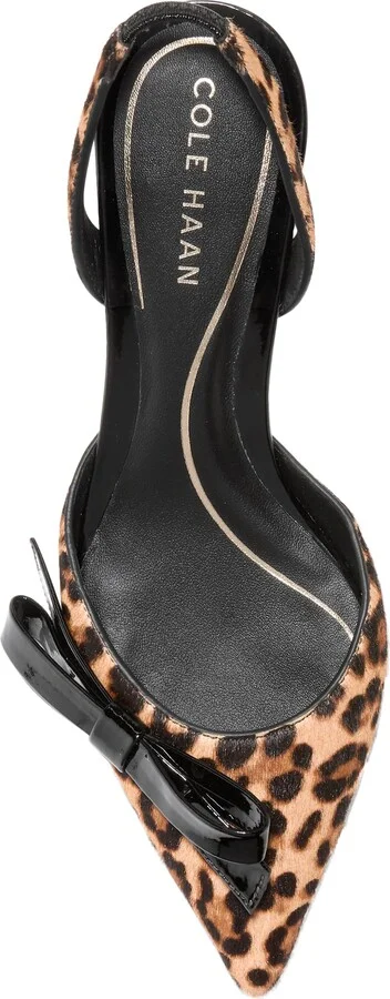 Noella Bow Slingback Pointed Toe Kitten Heel Pump - Image 5