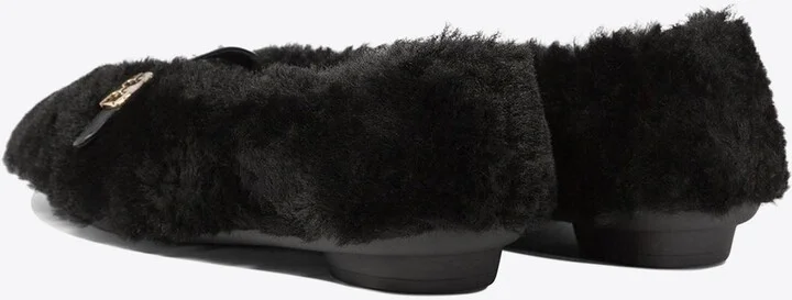 Noella Fur Shearling Ballet Flats - Image 3