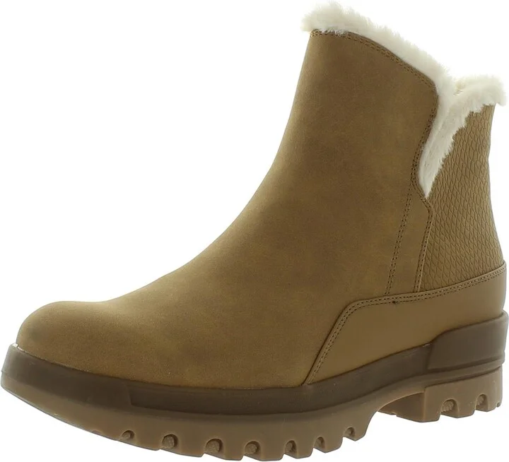 Noemi Womens Faux Leather Cozy Winter & Snow Boots