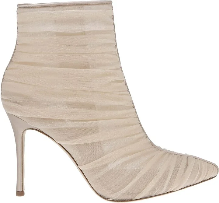 Noemie Tulle & Satin Bootie