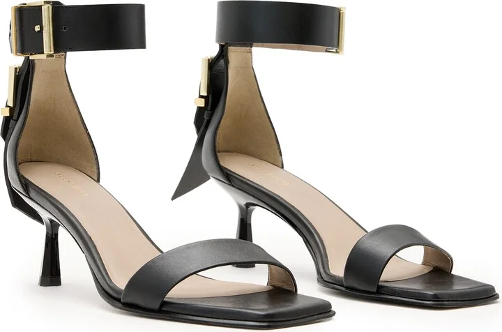 Noir Ankle Strap Sandal