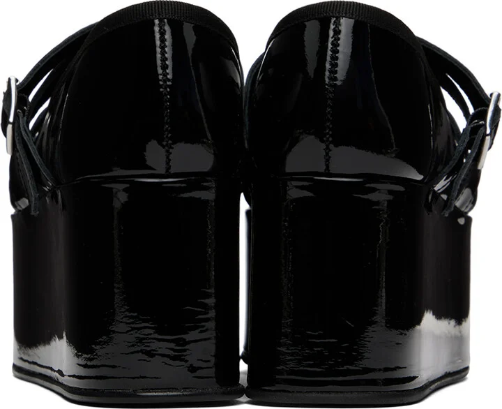 Noir Kei Ninomiya Black Repetto Edition Platform Ballerina Flats - Image 2