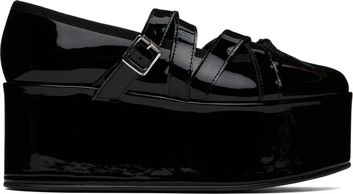 Noir Kei Ninomiya Black Repetto Edition Platform Ballerina Flats