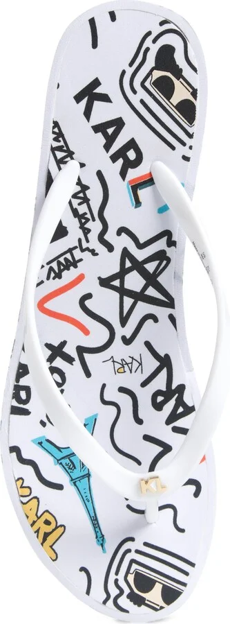 Nola Graffiti Platform Flip Flop - Image 5