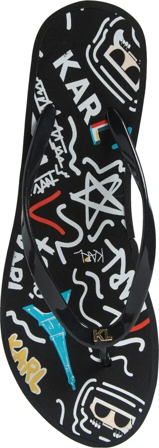 Nola Graffiti Platform Flip Flop - Image 11
