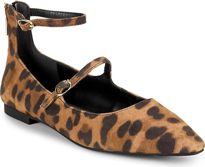 Nolita Leopard Print Leather Flats - Image 2