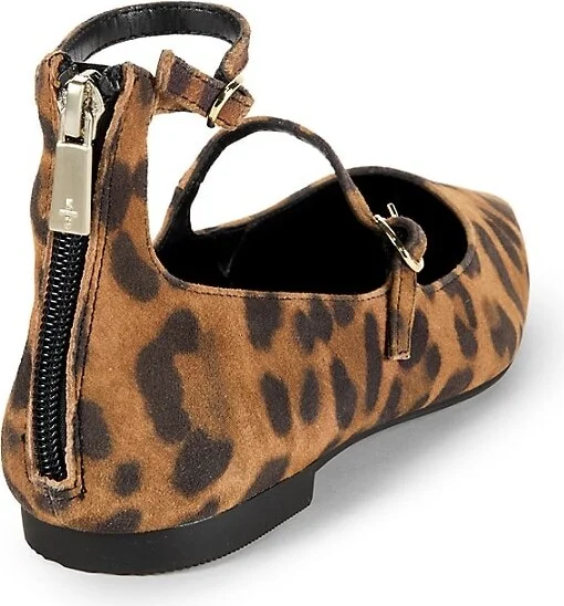 Nolita Leopard Print Leather Flats - Image 3