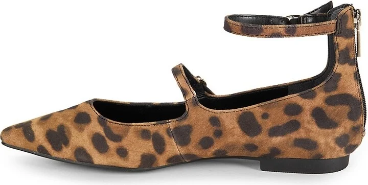 Nolita Leopard Print Leather Flats - Image 4