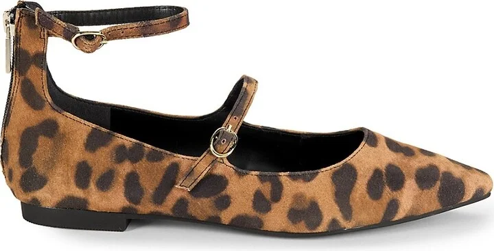 Nolita Leopard Print Leather Flats