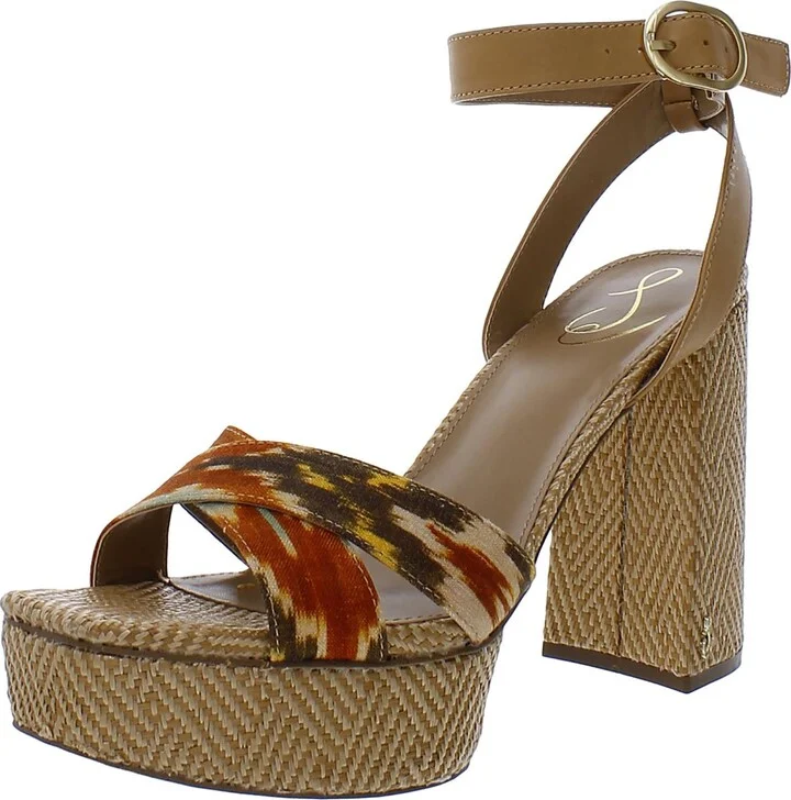 Nolita Womens Cow Hair Animal Print Heels