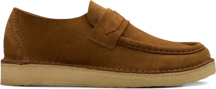 Nomad "Brown" suede penny loafers