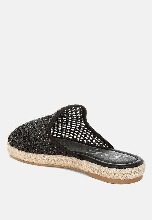 Nongai Raffia Espadrilles Mules - Image 3