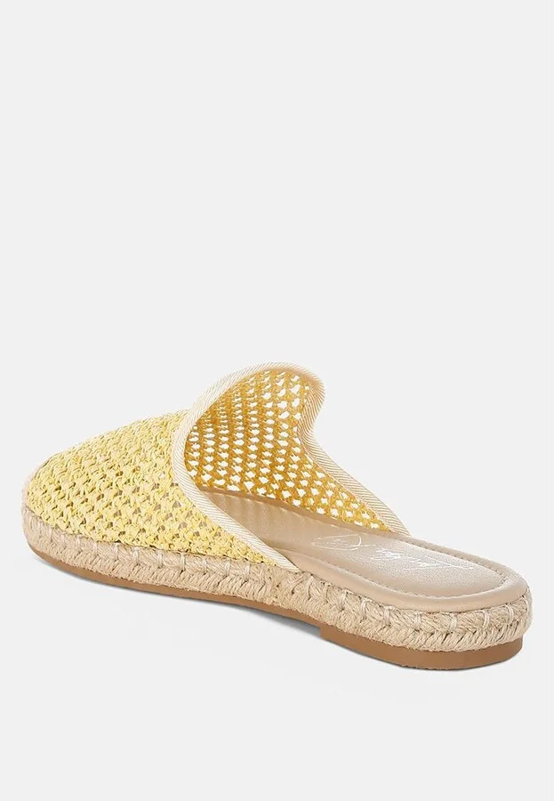 Nongai Raffia Espadrilles Mules - Image 5