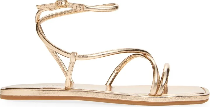 Noor Ankle Strap Metallic Sandal - Image 3