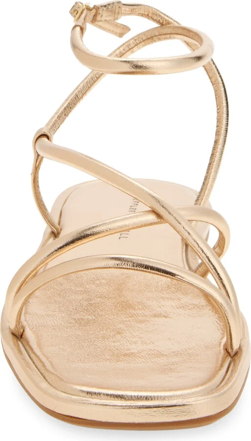 Noor Ankle Strap Metallic Sandal - Image 4