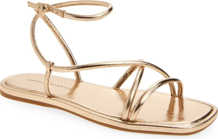 Noor Ankle Strap Metallic Sandal