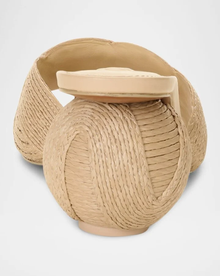 Noor Jute Sphere-Heel Mule Sandals - Image 3