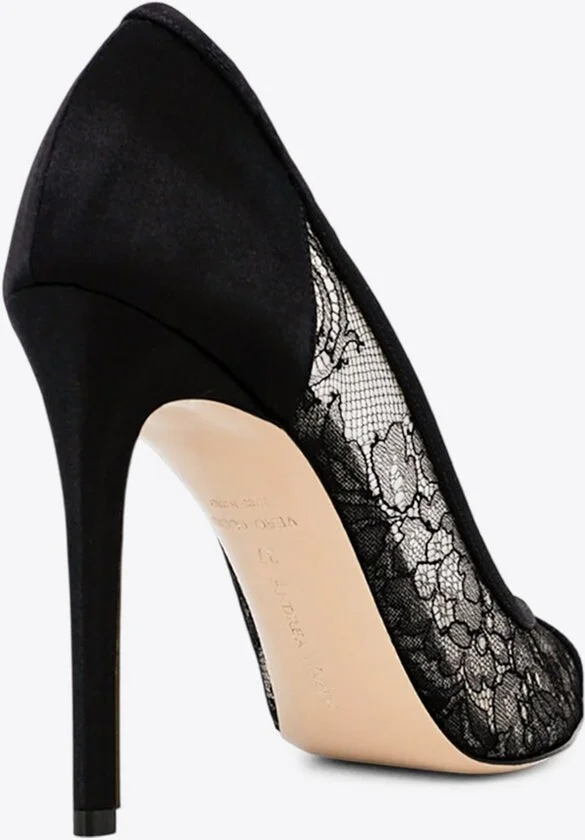 Nora 105 Guipure Lace Pumps - Image 2