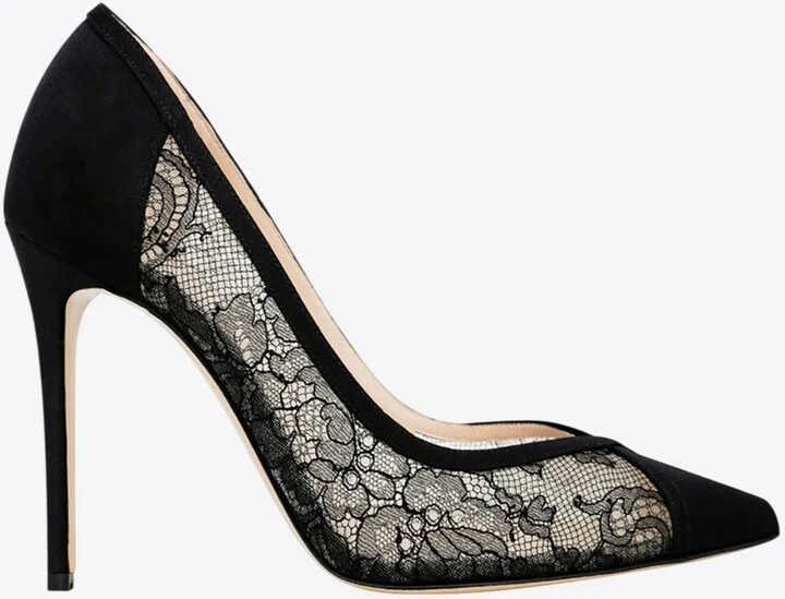Nora 105 Guipure Lace Pumps