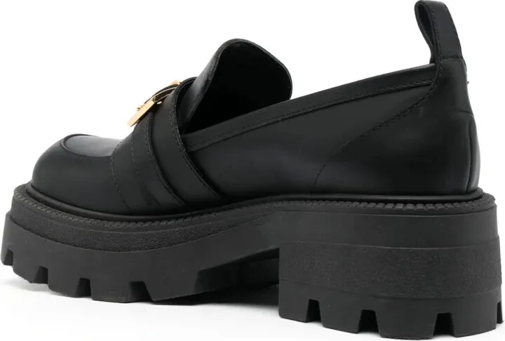 Nora buckled leather loafers - Image 3