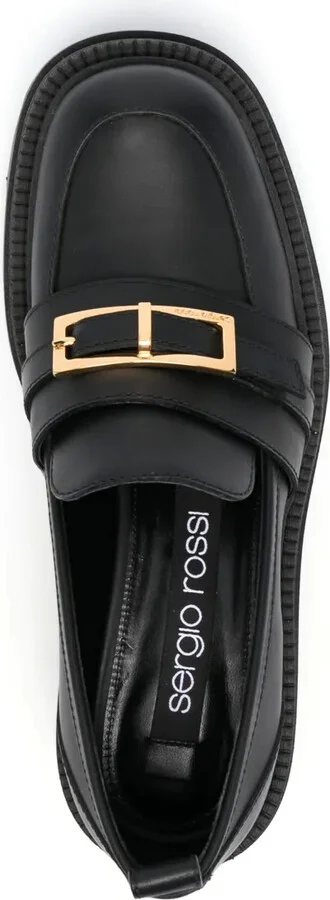 Nora buckled leather loafers - Image 4